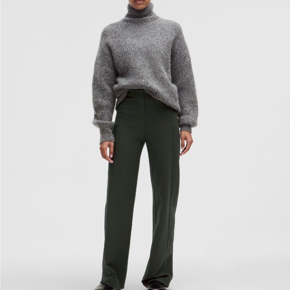 lululemon athletica stretch knit straight-leg pull-on pant
